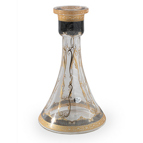 Czech Mate Trumpet Hookah Base Persa Golden Black Decor